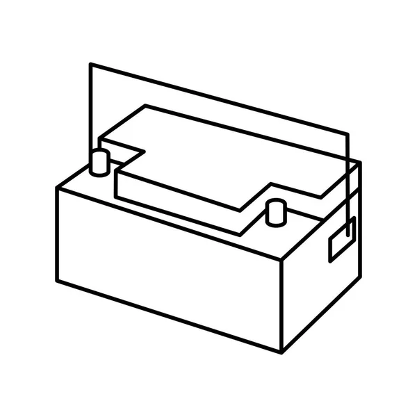 Batterieauto isolierte Ikone — Stockvektor