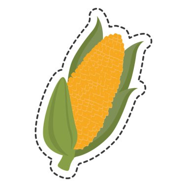 taze sebze düz izole simgesi