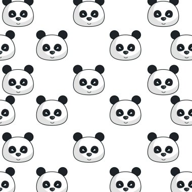 sevimli ayı panda kawaii karakter