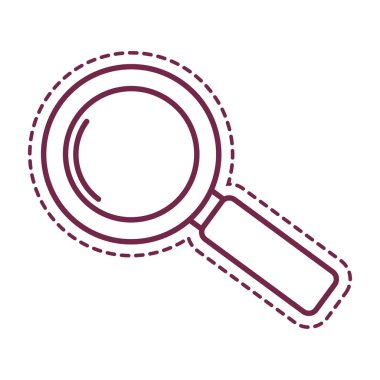 büyüteç izole edilmiş simge ara