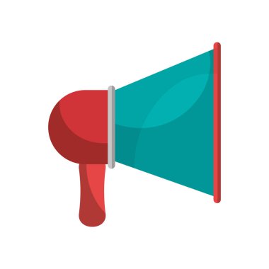 megafon aygıtı izole simgesi