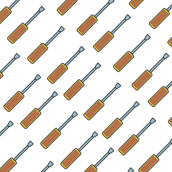 Geïsoleerde gereedschappictogram schroevendraaier — Stockvector