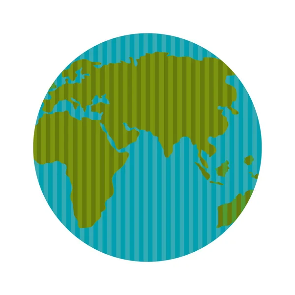 Planeta mundo mapa da terra —  Vetores de Stock