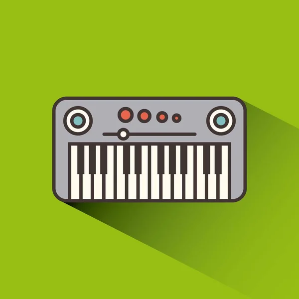 Icona strumento pianoforte — Vettoriale Stock