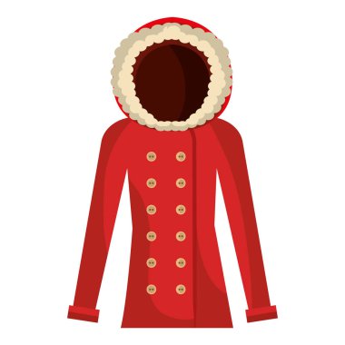 Kış kazak elbise izole simgesi