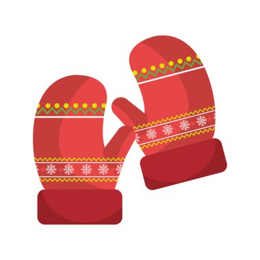 Kış eldiven elbise simgesi