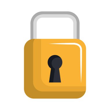 güvenli asma kilit güvenlik izole simgesi