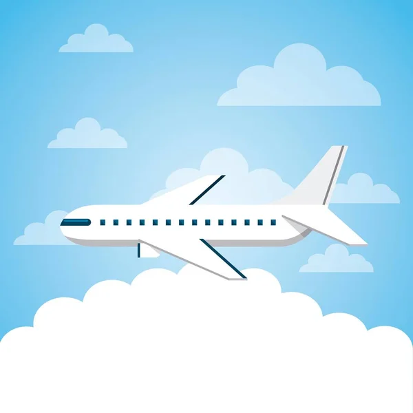 Airplane vehicle icon — Stock Vector