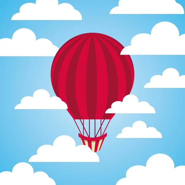 Luftballong ikon — Stock vektor