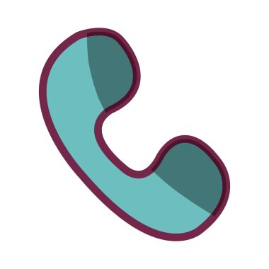 telefon hizmeti izole simgesi