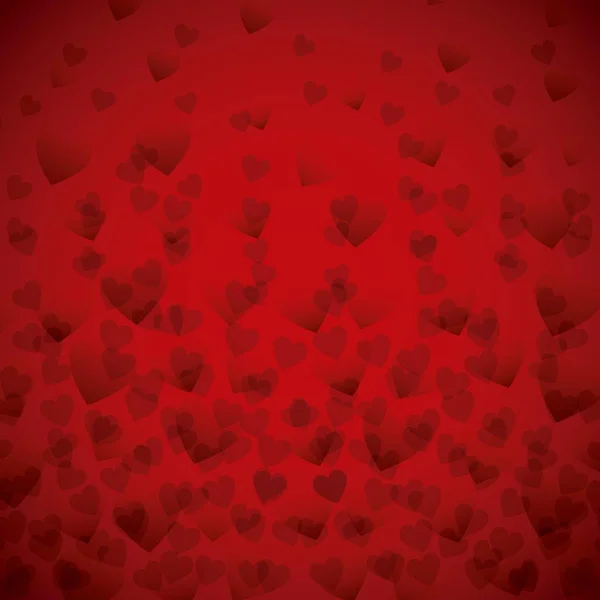 Coeurs rouges fond — Image vectorielle