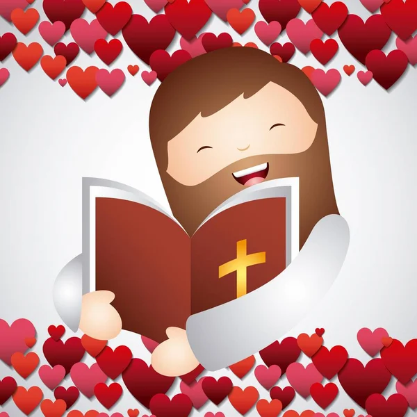 Katholische Liebesgestaltung — Stockvektor