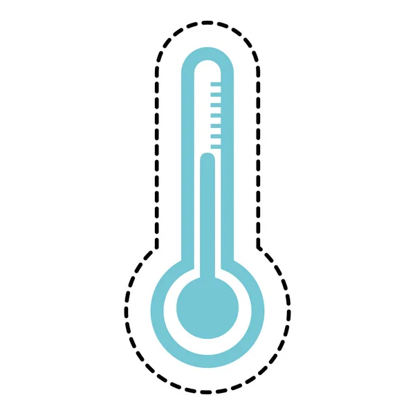 Termometer isolerade enhetsikonen — Stock vektor
