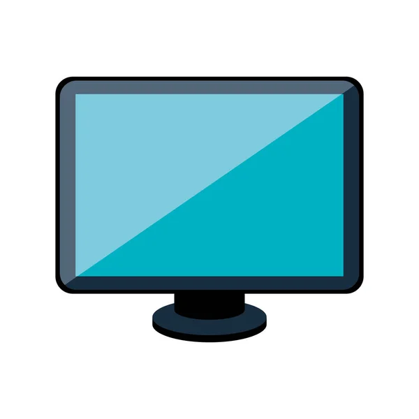 Monitor ícone de computador desktop — Vetor de Stock