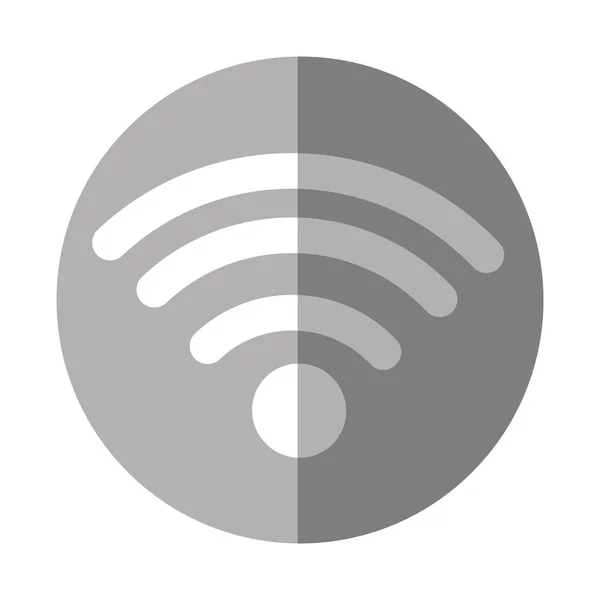 Ícone de conexão wifi isolado — Vetor de Stock