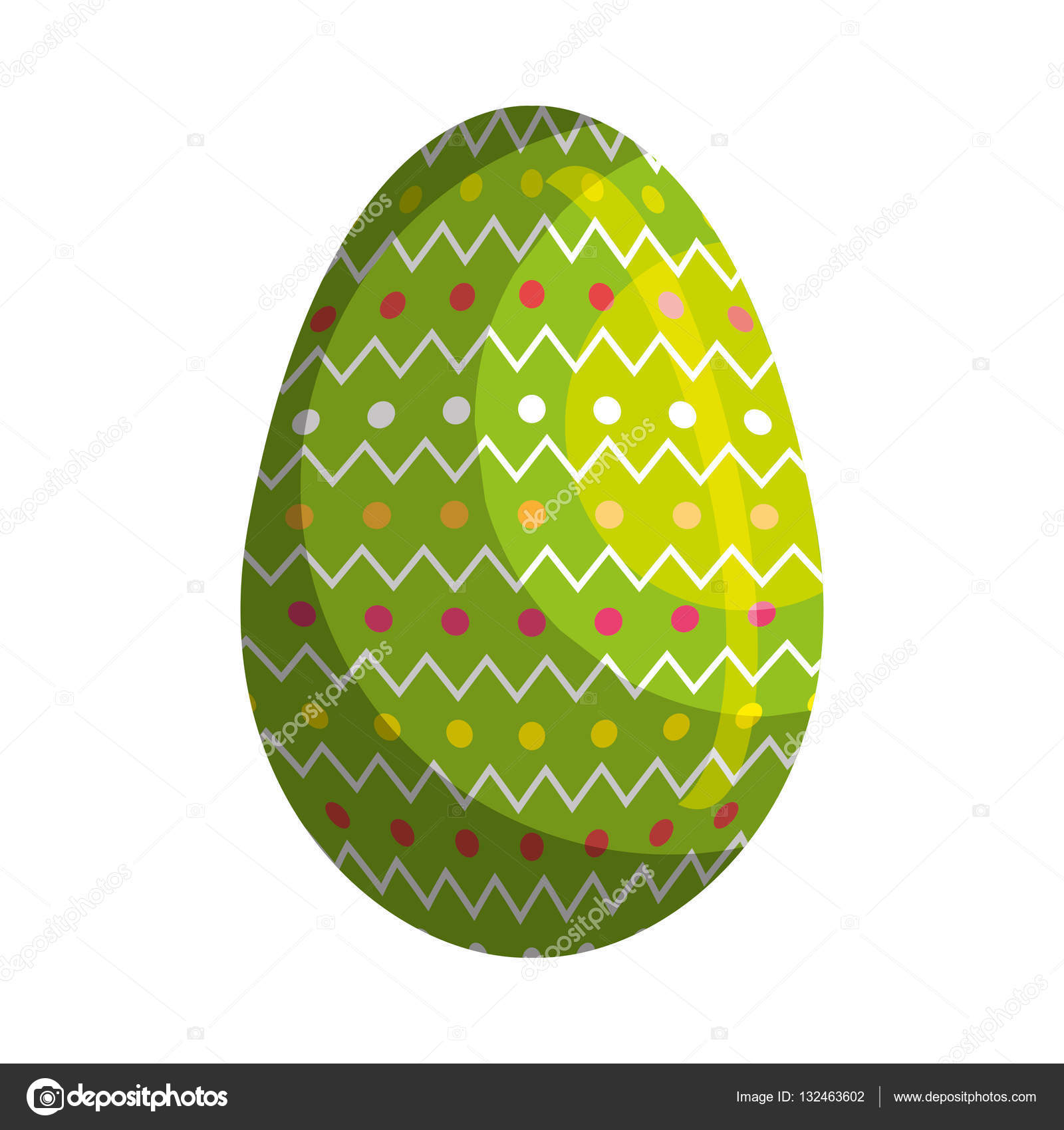 Oeuf de Pâques Peinture décoration vector illustration design \u2014 Vecteur par yupiramos