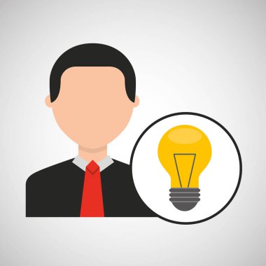 karakter adam ampul fikir medya