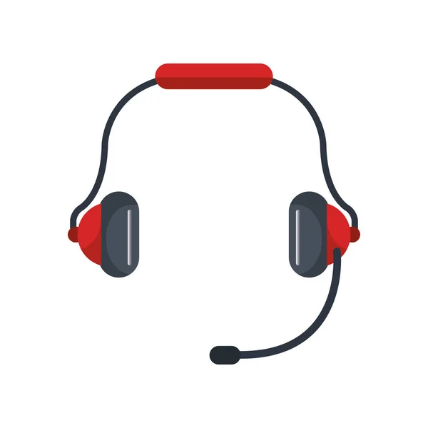 Headset audio device icon — Stock Vector