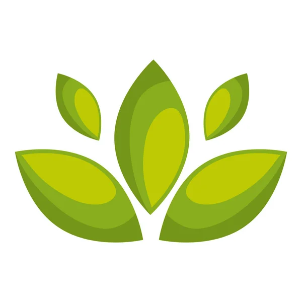 Levelek a növény ökológia szimbólum — Stock Vector