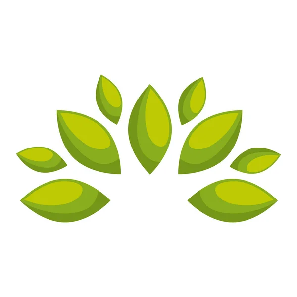 Hojas símbolo de ecología vegetal — Archivo Imágenes Vectoriales