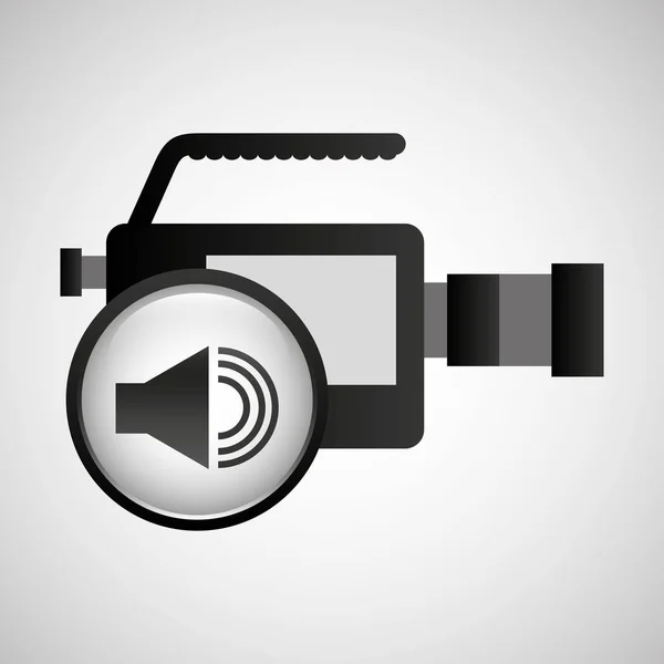 Концепція виробництва відео звук графічний — стоковий вектор