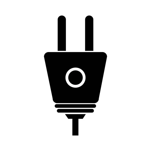 Energie plug geïsoleerde pictogram — Stockvector