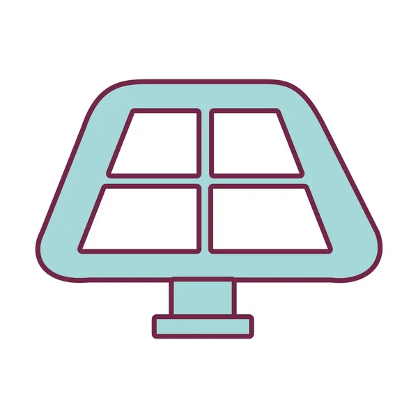 Pannello solare isolato icona — Vettoriale Stock