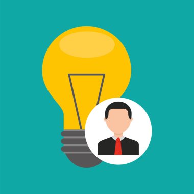 karakter adam ampul fikir medya