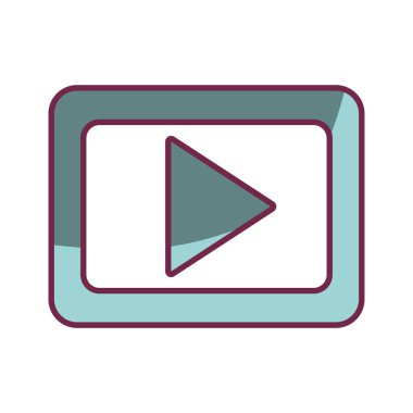 düğme siluet izole simgesi oynamak