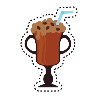 buzlu kahve lezzetli simgesi