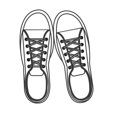converse sneakers vector