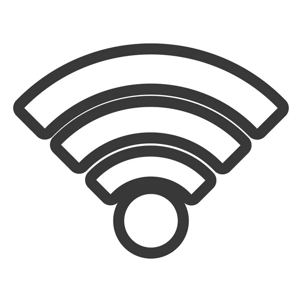 Connexion wifi icône isolée — Image vectorielle