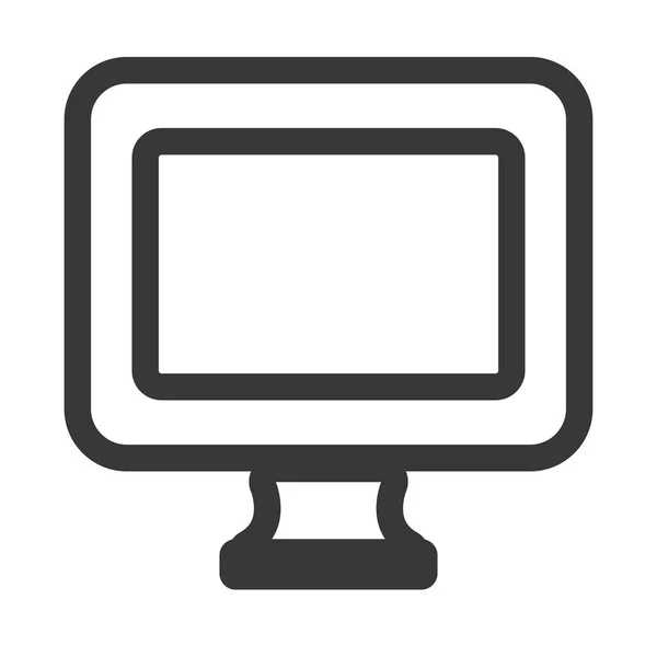 Het pictogram van de desktop computer van monitor — Stockvector