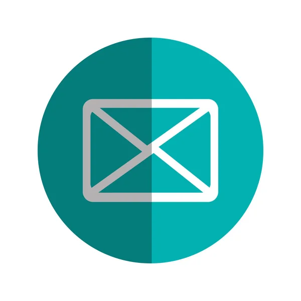 Enveloppe lettre icône isolée — Image vectorielle