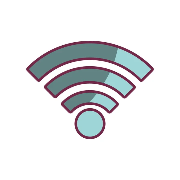 WiFi bağlantı izole simgesi — Stok Vektör