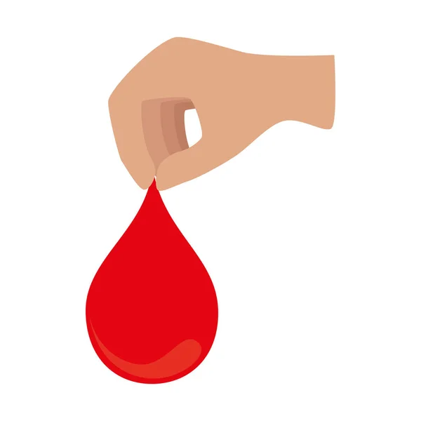 Απομονωμένη εικονίδιο δωρεά αίματος — Διανυσματικό Αρχείο
