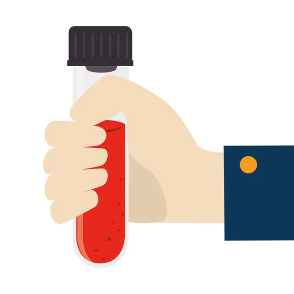 Blood donation isolated icon — Stock Vector