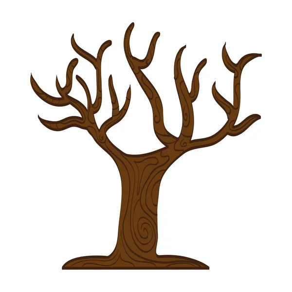 Ağaç bitki sonbahar satırı simgesi — Stok Vektör