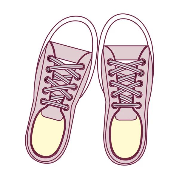 Jongeren mode schoenen — Stockvector