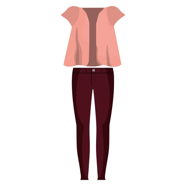 Moda mujer icono de ropa — Vector de stock