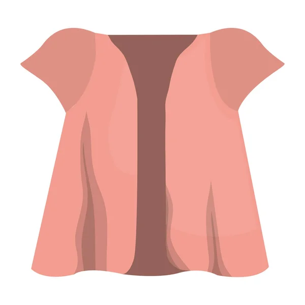 Moda kadın gömlek simgesini — Stok Vektör