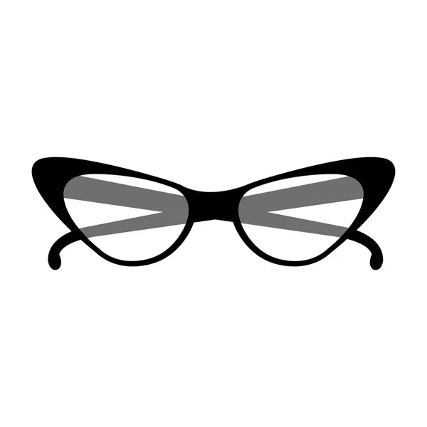 Moda gözlük kadın simgesi — Stok Vektör