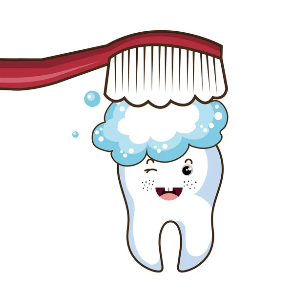 Opieka stomatologiczna znak ząb — Wektor stockowy