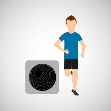 Spor adam çalıştıran ve fitball