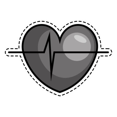 kalp kardiyo izole simgesi