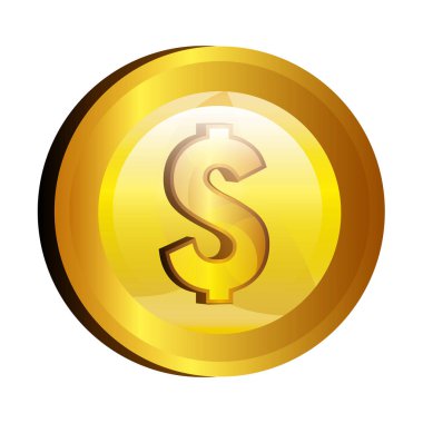 Doları para altın simgesi