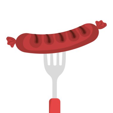 lezzetli ızgara sosis simgesi