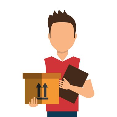 teslimat hizmeti çalışan avatar