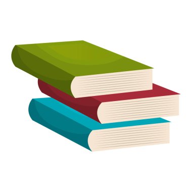 kitap okul izole simgesi
