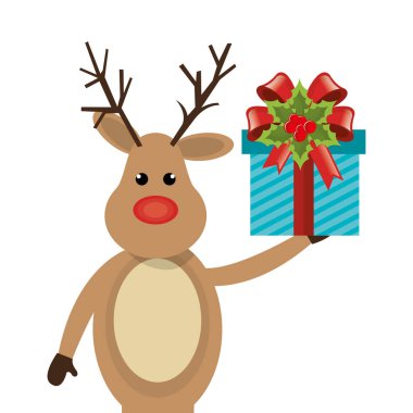 Ren geyiği Noel karakter simgesi